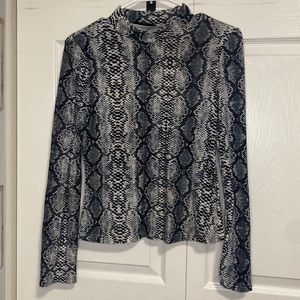 Snake Printed Top